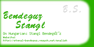 bendeguz stangl business card